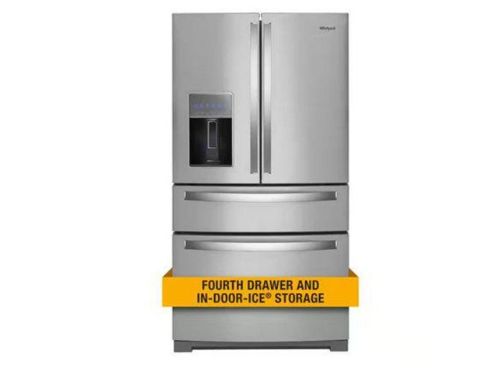 Top Pick: Whirlpool Stainless Steel French Door Fridge (Fingerprint Resistant)