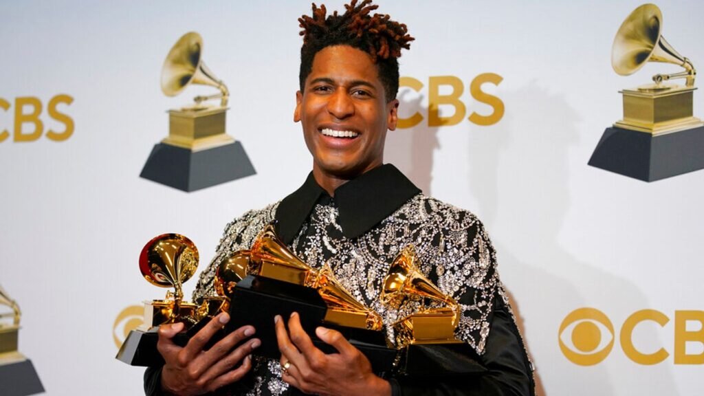 Jon Batiste is the only male artist up for three of the night's biggest prizes